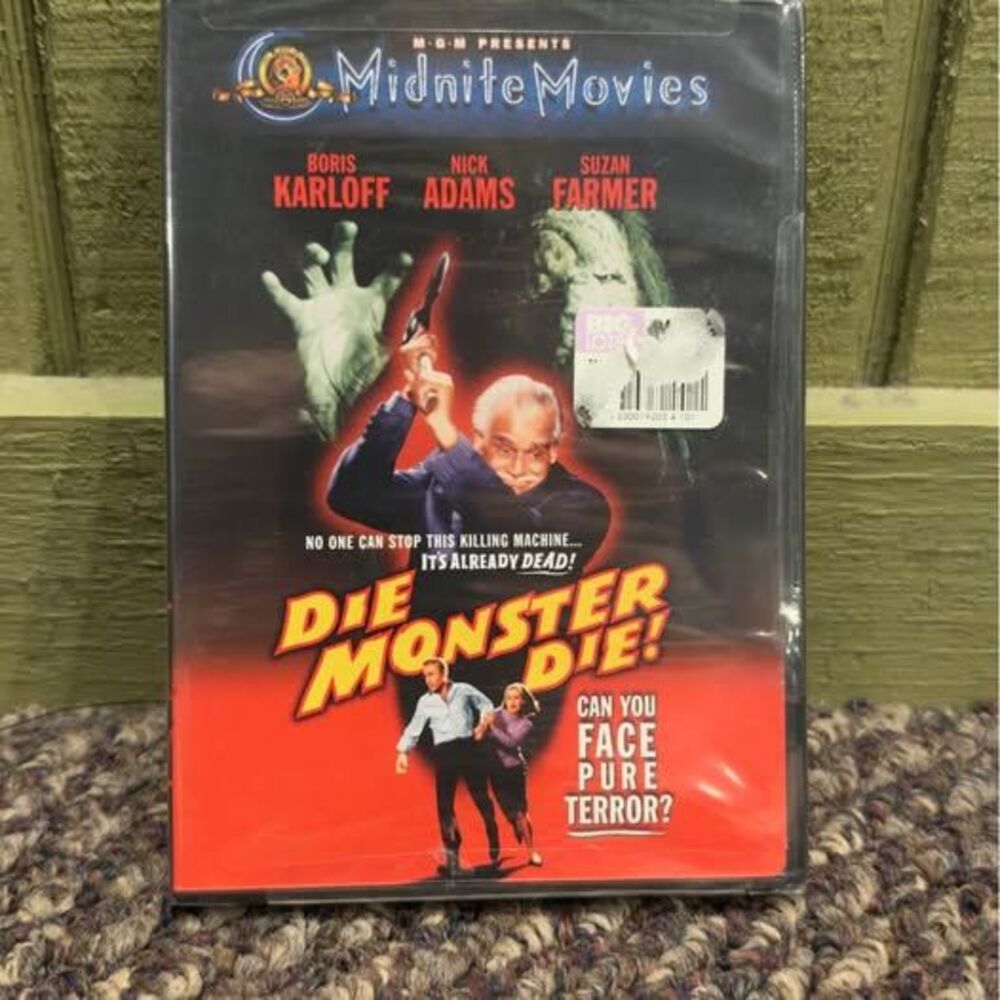 Die Monster Die! DVD - Boris Karloff - MGM Midnite Movies